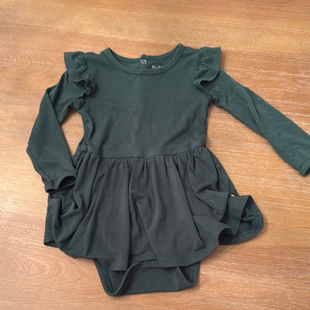 Kite Dark Green Long Sleeve Dress